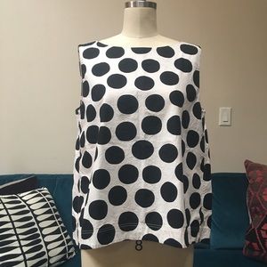 Marimekko Polka Dot Sleeveless Blouse